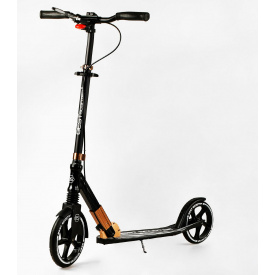 Двухколесный складной самокат Best Scooter 100 кг Black and white (113217)