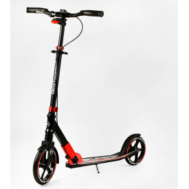 Двухколесный складной самокат Best Scooter 100 кг Black and red (113219)