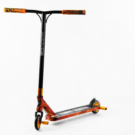 Самокат трюковый Best Scooter HIC-система пеги алюминиевый диск и дека принт Fire 100 кг Разноцветный (105676)