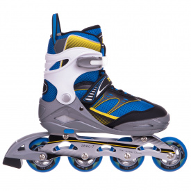 Роликовые коньки раздвижные Zelart Z-1501 38-41 Синий-желтый