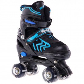 Набор роликовые коньки Banwei SK-9850 размер 31-34 Черный-синий