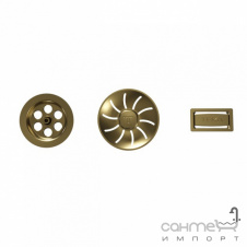 Набор накладок на слив для мойки кухонной Teka Perfectflow Radea PVD Brass 115890038 старая бронза