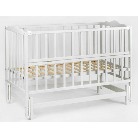 Кроватка детская с откидной боковиной Наталка Анастасия-2 120 х 60 см Grey (129955)