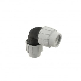 Колено зажимное ПНД COS 25мм