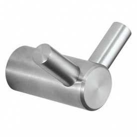 Крючок двойной NOFER ROMA из нержавеющей стали, Satin (16821.S)