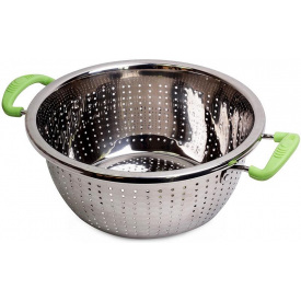 Дуршлаг Wiltze диаметр 24см с силиконовыми ручками Kamille DP38369