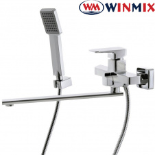 Смеситель для ванны длинный нос Winmix Premiun Kvadro EURO (Chr-006), Польша