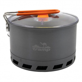 Котелок Tramp TRC-119 с теплообменником из анодированного алюминия 2,2 л Серый