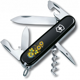Складной нож Victorinox Spartan Ukraine 91 мм 12 функций Цветы (1.3603.3_T1050u)