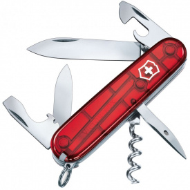 Складной нож Victorinox Spartan 91 мм 12 Красный полупрозрачный в блистере (1.3603.TB1)