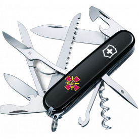 Складной нож Victorinox Huntsman Army 91 мм Эмблема СВ ВСУ (1.3713.3_W0020u)