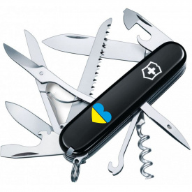 Складной нож Victorinox Huntsman Ukraine 91 мм Сердце сине-желтое (1.3713.3_T1090u)