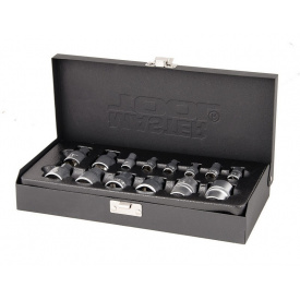 Набор насадок торцевых MASTERTOOL CRV E-TORX 14 шт 1/4"-4/5/6/7/8/10 мм 1/2"-10/11/12/14/16/18/20/22 мм (78-1414)