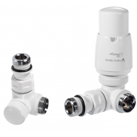 Комплект вентилів термостатичний VISION, White mat (лівий)