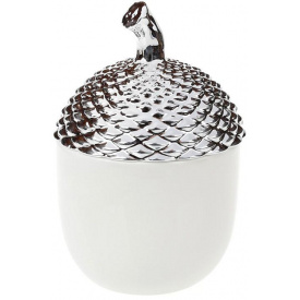 Банка керамическая Серебристый желудь 800мл, white Bona DP37810