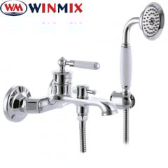 Змішувач для ванни короткий нос Winmix Premium Vintage Euro (Chr-009), Польща Умань