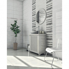 Настінна плитка CERAMIKA COLOR CCR18 білий RECT 300x600 мм Вільнянськ