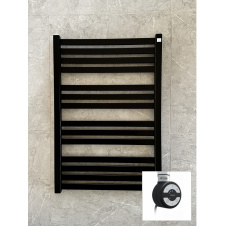 Рушникосушка електрична Terma Marlin 780*530 Black mat (RAL 9005), тен MOA
