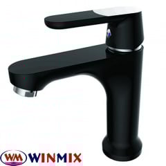 Смеситель для умывальника на гайке Winmix Premium Tiger Black (черный) (Chr-001), Польша Черкассы