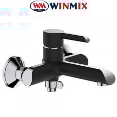Змішувач для ванни короткий ніс Winmix Premium EDEM BLACK (Chr-009), Польща Умань