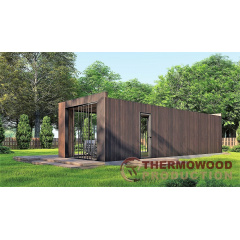 Современная беседка 10,3х3,5м с панорамным остеклением Modern Gazebo 018 Thermowood Production Харьков