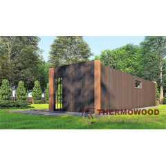 Беседка современная Modern Gazebo 014 с раздвижными панорамными окнами 12,0х3,5м Thermowood Production Київ