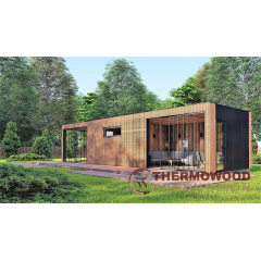 Беседка современная Modern Gazebo 014 с раздвижными панорамными окнами 12,0х3,5м Thermowood Production Київ