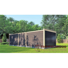Современная беседка 9,15х3,5м с панорамным остеклением Modern Gazebo 019 Thermowood Production Киев