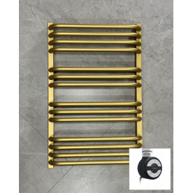 Полотенцесушитель электрический Terma ALEX 760x500 Brass, с ТЕНом MOA