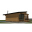 Беседка деревянная Modern Gazebo 011 в современном стиле 8,0х5,0м от производителя Thermowood Production Черкаси