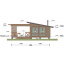 Беседка деревянная Modern Gazebo 011 в современном стиле 8,0х5,0м от производителя Thermowood Production Черкаси