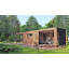 Беседка современная Modern Gazebo 014 с раздвижными панорамными окнами 12,0х3,5м Thermowood Production Київ