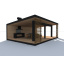 Современная беседка в стиле минимализм Modern Gazebo 01 6,0х9,0м от производителя Thermowood Production Кропивницький