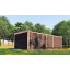 Современная беседка 9,15х3,5м с панорамным остеклением Modern Gazebo 019 Thermowood Production Киев