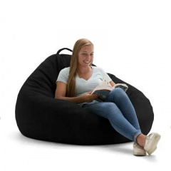 Крісло мішок Tia-Sport Хмара велика 110х100 см чорна (sm-0678) Кам'янське