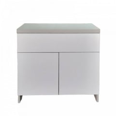 Комод пластиковый с верхним ящиком и дверцами Mikola-M 2.0 50 см Белый Киев