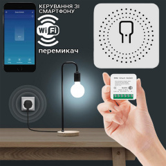 Міні Wifi реле бездротової вимикач з таймером Smart House 16A сумісна з Туя Алекса Google асистентами Київ