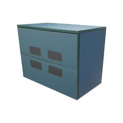 Тумба пластиковая подвесная Mikola-M TOKIO c HPL 3292 touch 90 см Зеленый Кушугум