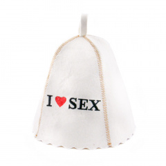 Банна шапка Luxyart I love sex Білий (LA-212) Київ