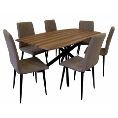 Стіл Max's furniture Брайтон 85х140/180х75 см Вишня + Чорний Житомир