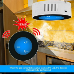 Умный WiFi датчик утечки газа Yobang Security GS-85 Белый (100315) Киев