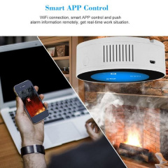 Умный WiFi датчик утечки газа Yobang Security GS-85 Белый (100315) Киев