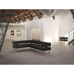 Диван Тонус без подлокотников Sentenzo 1600x600x700 Черный Кременець