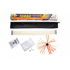 Роторний набір Savent TURBO для чищення димоходів (1 м х 6 шт) Прилуки