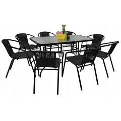 Стіл Kontrast Bergamo Black 120*70*70 см Слов'янськ