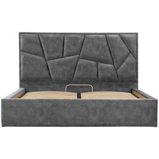 Кровать Richman Двуспальная Mega Comfort 160 x 200 см Bolzano Dk Grey Темно-серый