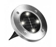 Вуличний світильник садовий на сонячній батареї Solar Disk Lights 5050 Сірий (210096)