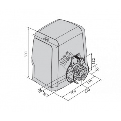 Комплект автоматики для откатных ворот BFT ARES BT A1000 KIT full Сумы