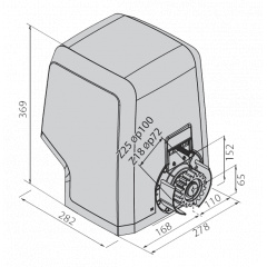 Комплект автоматики для откатных ворот BFT ICARO SMART AC A2000 KIT Кропивницкий