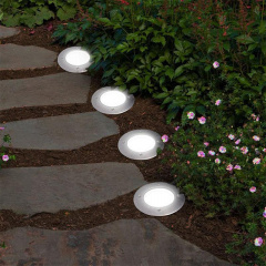 Вуличний світильник на сонячній батареї RIAS Solar Disk Lights 5050 4 Led 5W (3sm_905780056) Київ